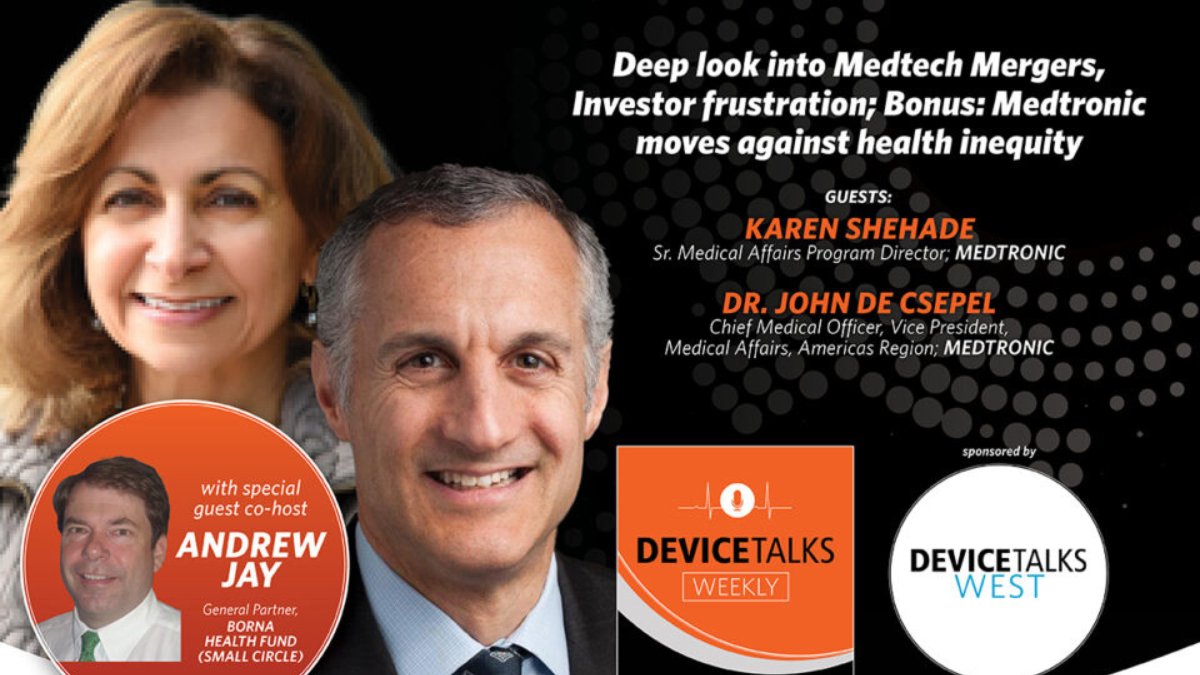 MassDevice's tweet photo. In case you missed it, we’ll take a deeper look into our Newmarker’s Newsmakers with Andrew Jay, general partner at the Borna Health Fund.
LISTEN HERE: https://t.co/5x3V9gcVDq
@Medtronic #Healthcare #Cybersecurity #Stryker #Masimo #Quidel #Regulatory #Davita https://t.co/vq7UrdhBAC
