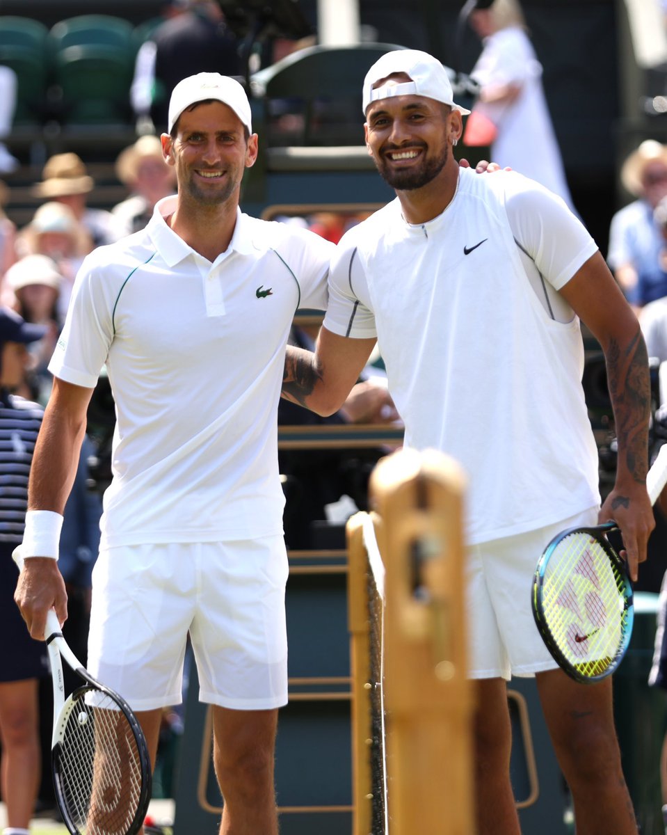TTennis_'s tweet photo. 1 set partout, ce Djokovic - Kyrgios répond à toutes ses attentes ❤️

#Wimbledon https://t.co/23F1gCqjCz