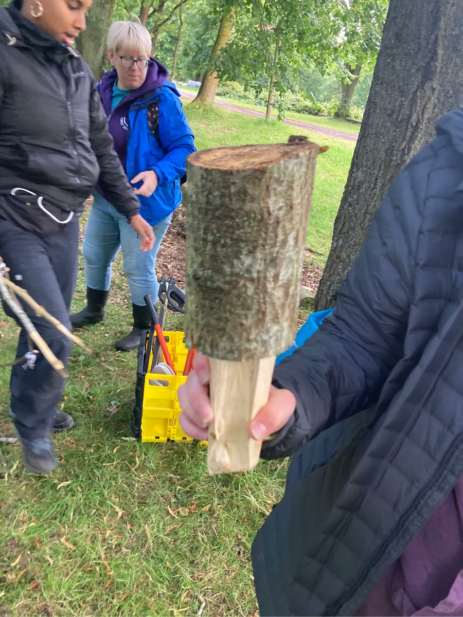 More memories from my forest school training week, we created a mallet using a bow saw + bill hook 🔨 
#tooluse #forestschooltraining