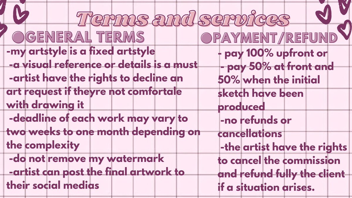 my commission is finally open! if youre in need of an artist to commission, please DM me for more inquiries 🤍

[Any like, retweets or bumps are very appreciated!!]
#Commission #commissionopen #CommissionSheet #arttwt