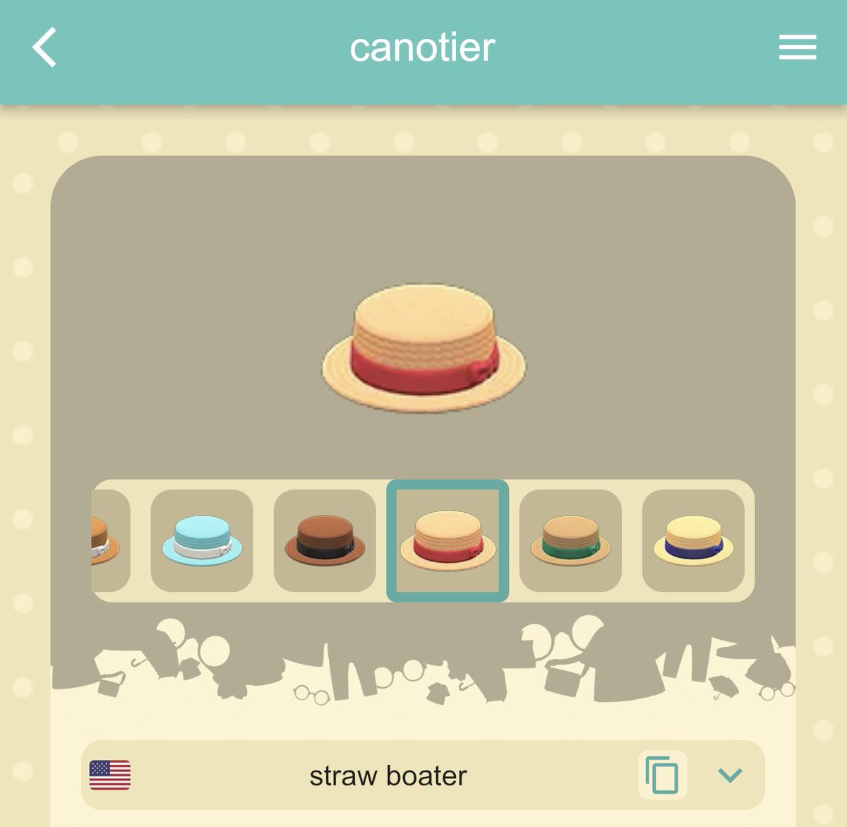 visiteliseroda's tweet photo. Bonjour bonjour auriez vous un canotier svp ? 

#acnh #ACNHentraide #AnimalCrossingNewHorizions https://t.co/ZYQhCoeEdV