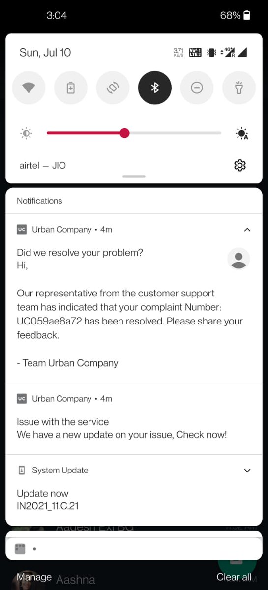 sagararora80's tweet photo. @UC_Assist Dear UC team,

I have DM'ed the contact details. The issue that I had raised on the app has been resolved without me receiving any call or any action being taken on the issue https://t.co/gPZlhCTROc
