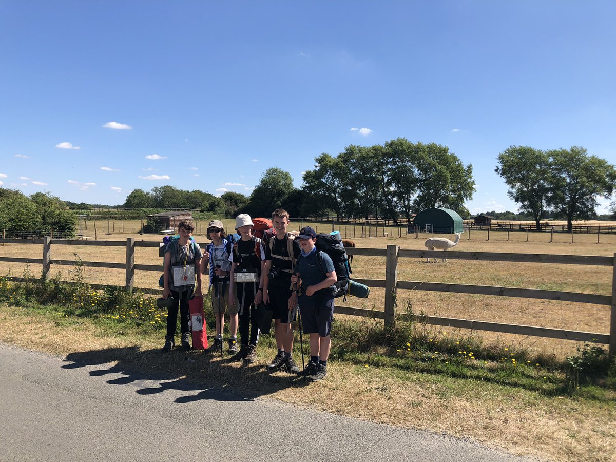 TNHAGeography's tweet photo. Bags alpacked and well on their well for day 2! @teamNHA @DofE https://t.co/ZQmo9YpU4u
