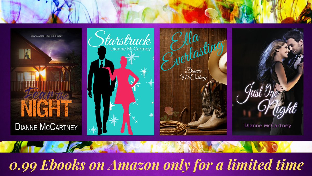 Looking for some July ebook sales? 0.99 each 
Just One Night:  amzn.to/30bF404 
Fear the Night   amzn.to/3n630en    
Starstruck-  amzn.to/3osbC1y 
Ella Everlasting   amzn.to/3B5w8Zl 

 #suspense #romance #Ebooksonsale #bookbargain #awardwinning