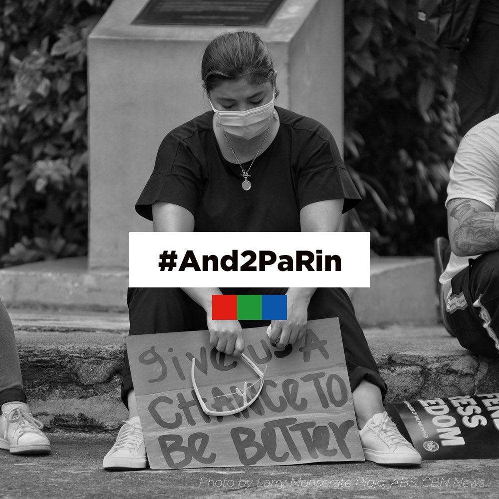NUJP_ABSCBN's tweet photo. Dalawang taon na simula nang kitilin ng 70 kongresista ang pag-asang muling sumahimpapawid ang ABS-CBN, sa kabila ng paglilinaw ng iba’t ibang ahensya ng gobyerno na walang nilabag na batas ang ABS-CBN.

#And2PaRin https://t.co/gxQFdep56H