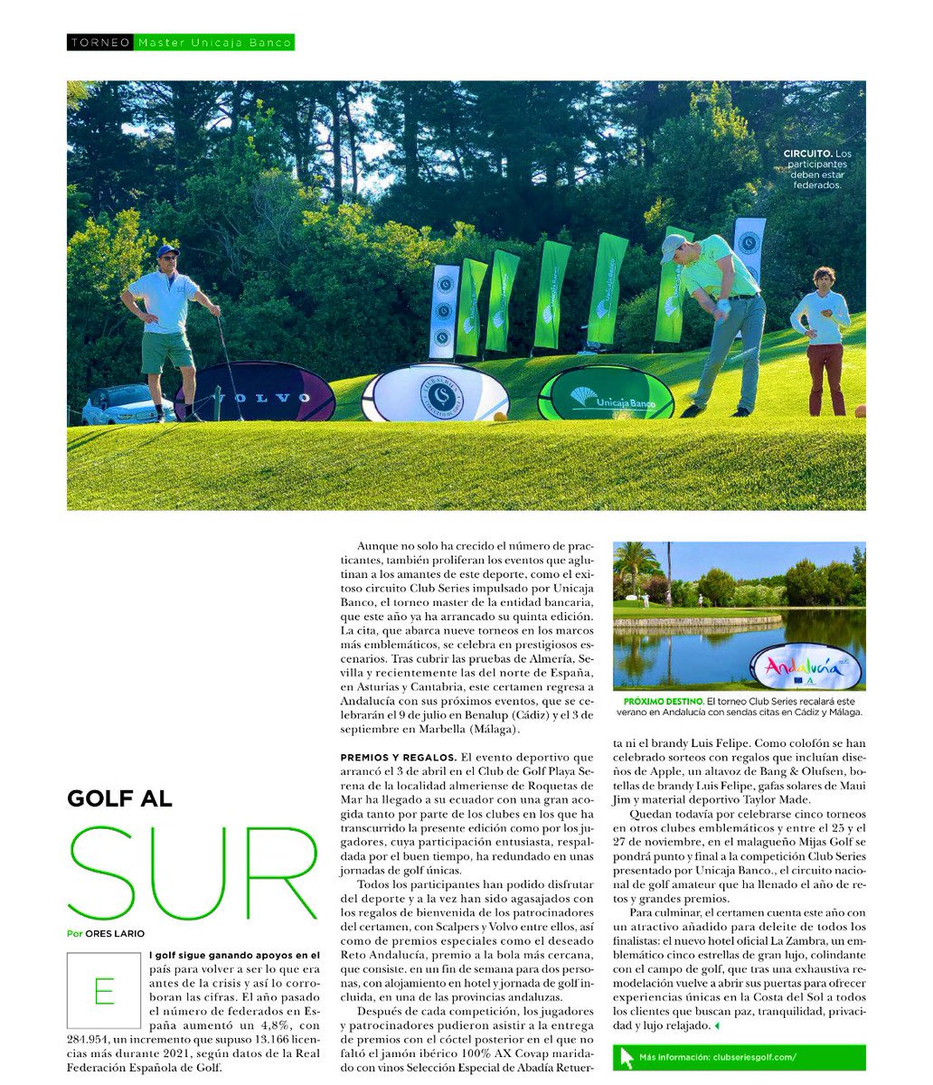 Club Series Golf Unicaja Banco tweet media