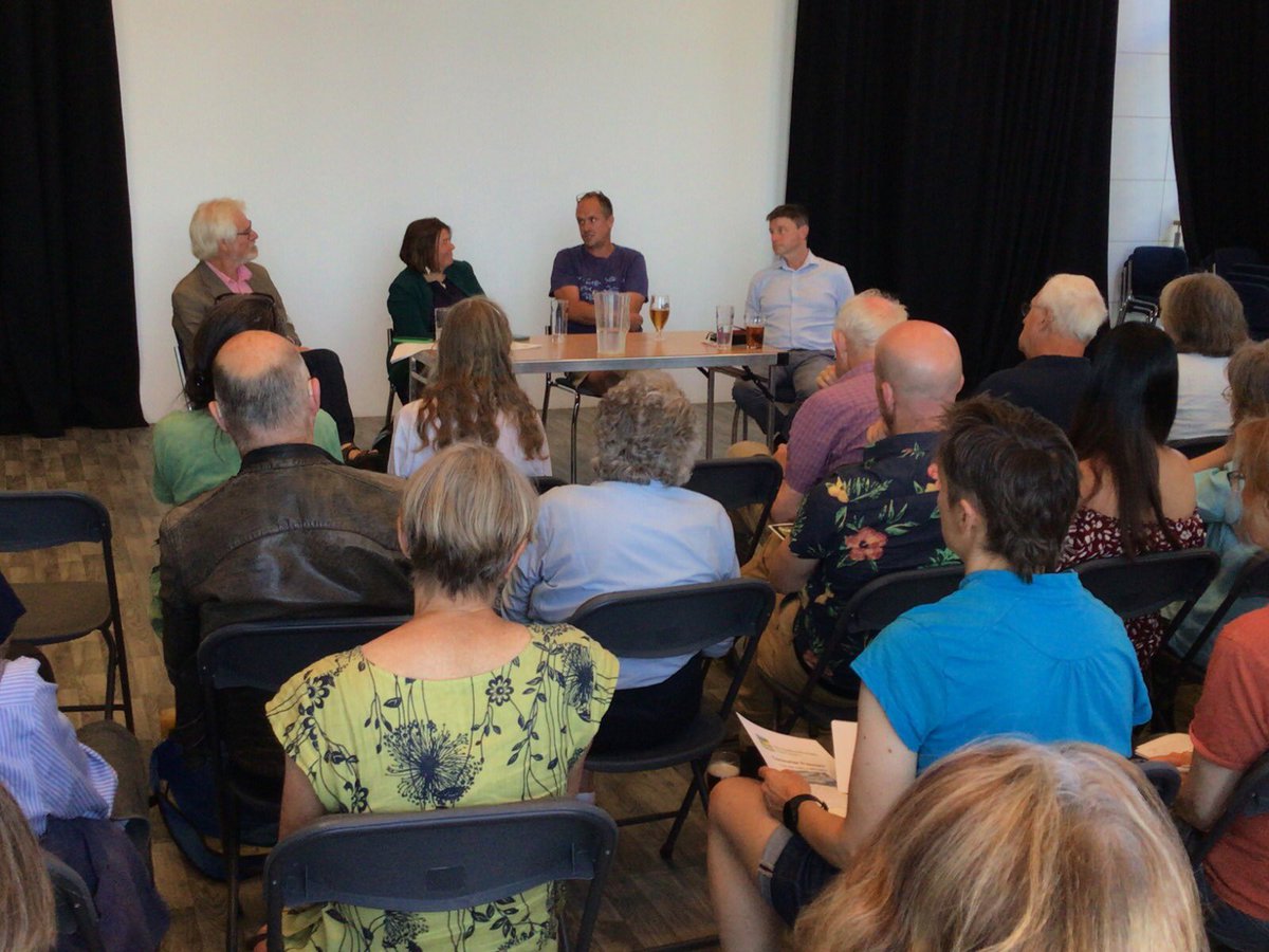SaveTheWye's tweet photo. Post screening discussion after RIVER documentary at @CourtyardArts #hereford yesterday with @rjtyler5555, @EllieChowns, Richard Fishbourne and Gareth Williams. Very successful event, thank you to everyone who attended #2yearstosavethewye #savethewye #wyejuly https://t.co/U1SpzhCLz9