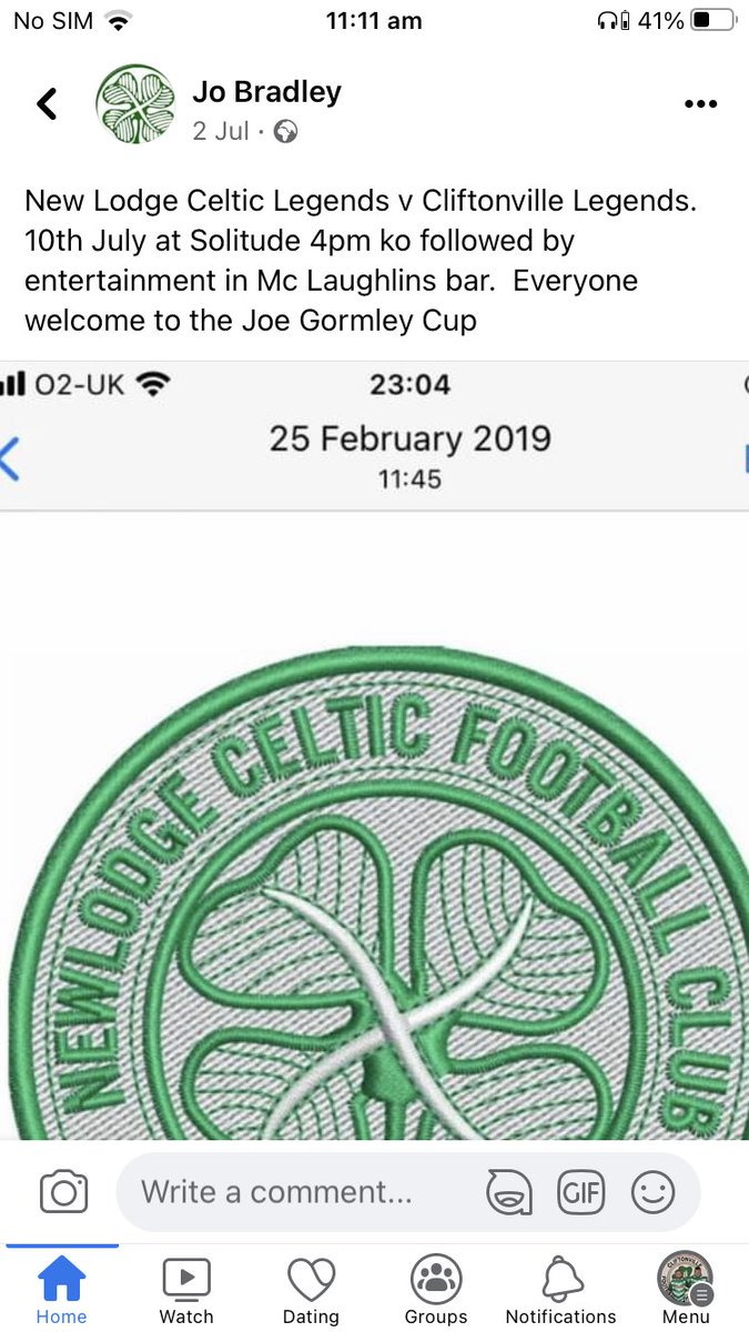Get yourselves down to Solitude today for Joe Gormley Snr Memorial Cup game. Details in the pic below 🔴⚪️🟢⚪️☘️ <a href="/JoeGormley19/">Joe Gormley</a>
