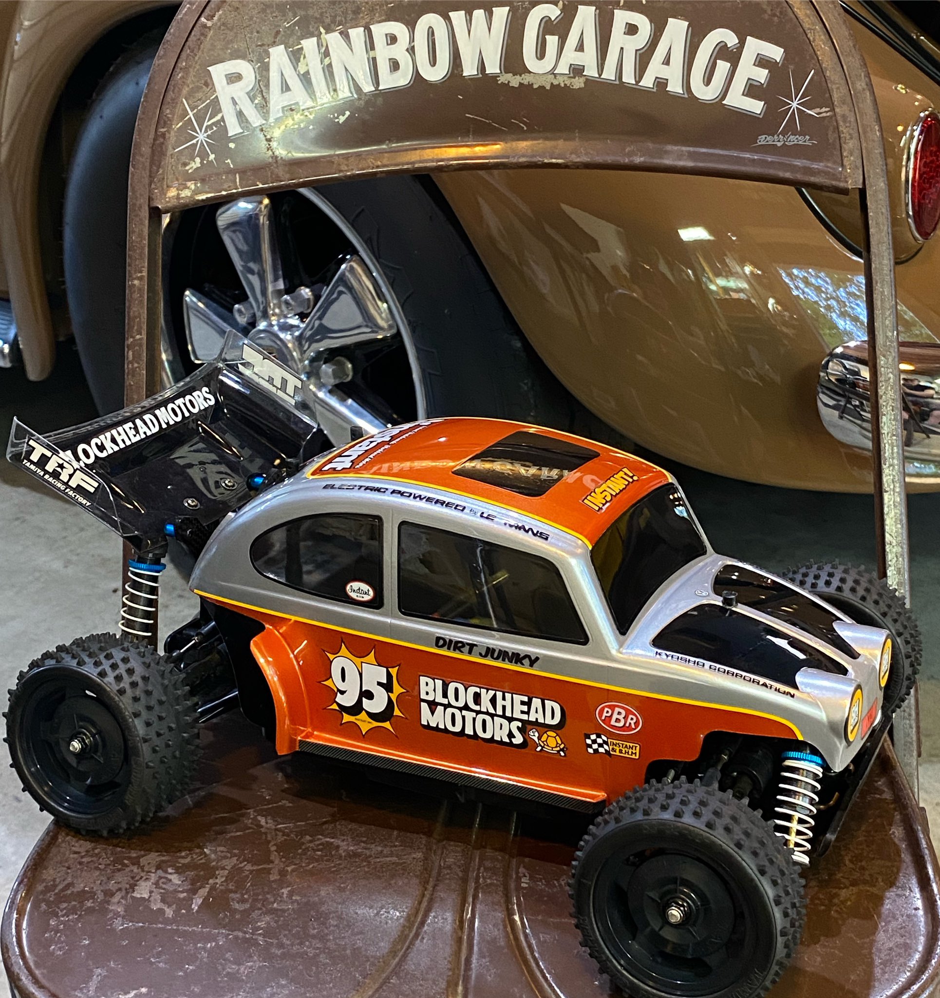 タミヤ1/10RC CC-02シャーシフルセット、 ビートルボディLED付き