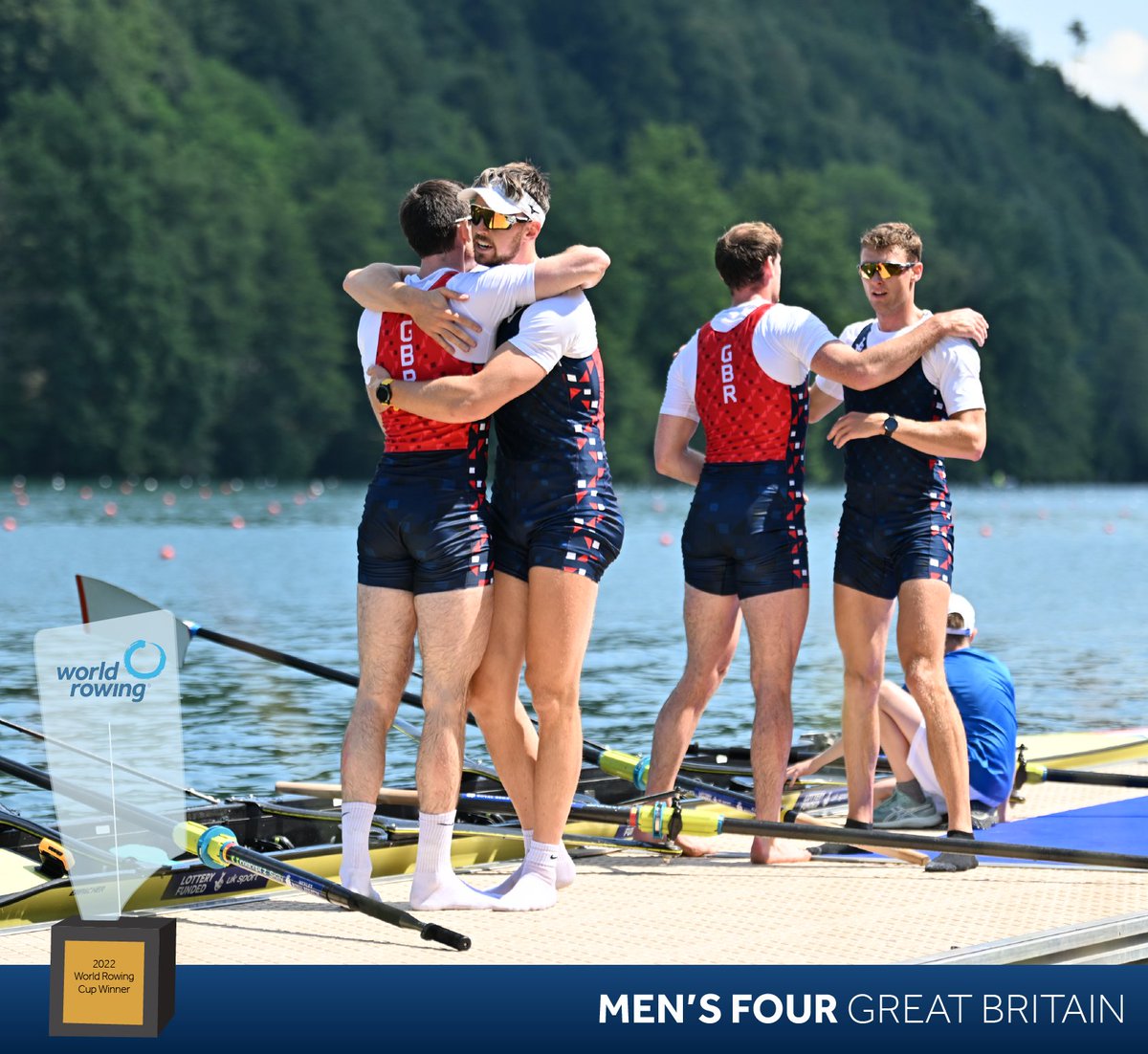 🏆 Great Britain 🇬🇧 are the Overall World Rowing Cup Winners in the Men’s Four! #WRCLucerne