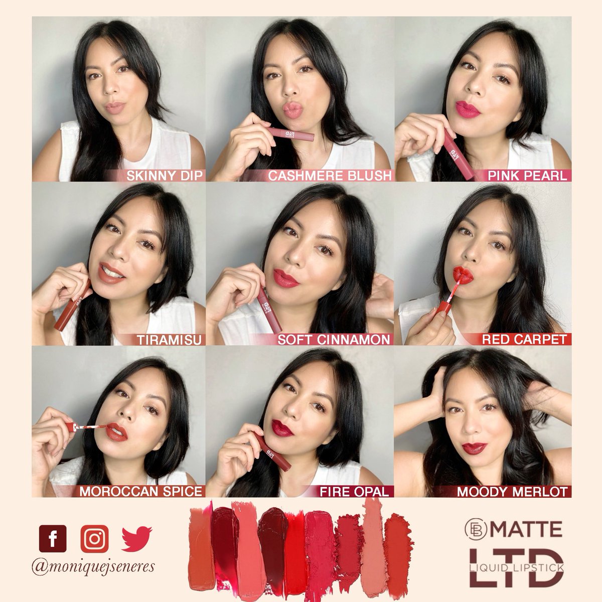 MoniqueJSeneres's tweet photo. It’s time to rediscover LTD! 👄 

The coveted matte lipstick is back with a new look and feel.

-Matte finish, velvety texture
-Infused with emollients that keep lips moisturized
-Mask-proof and transfer resistant
-Can be used on eyes and cheeks

Shop now: https://t.co/4rQv5EUau1 https://t.co/miiu6kB17b