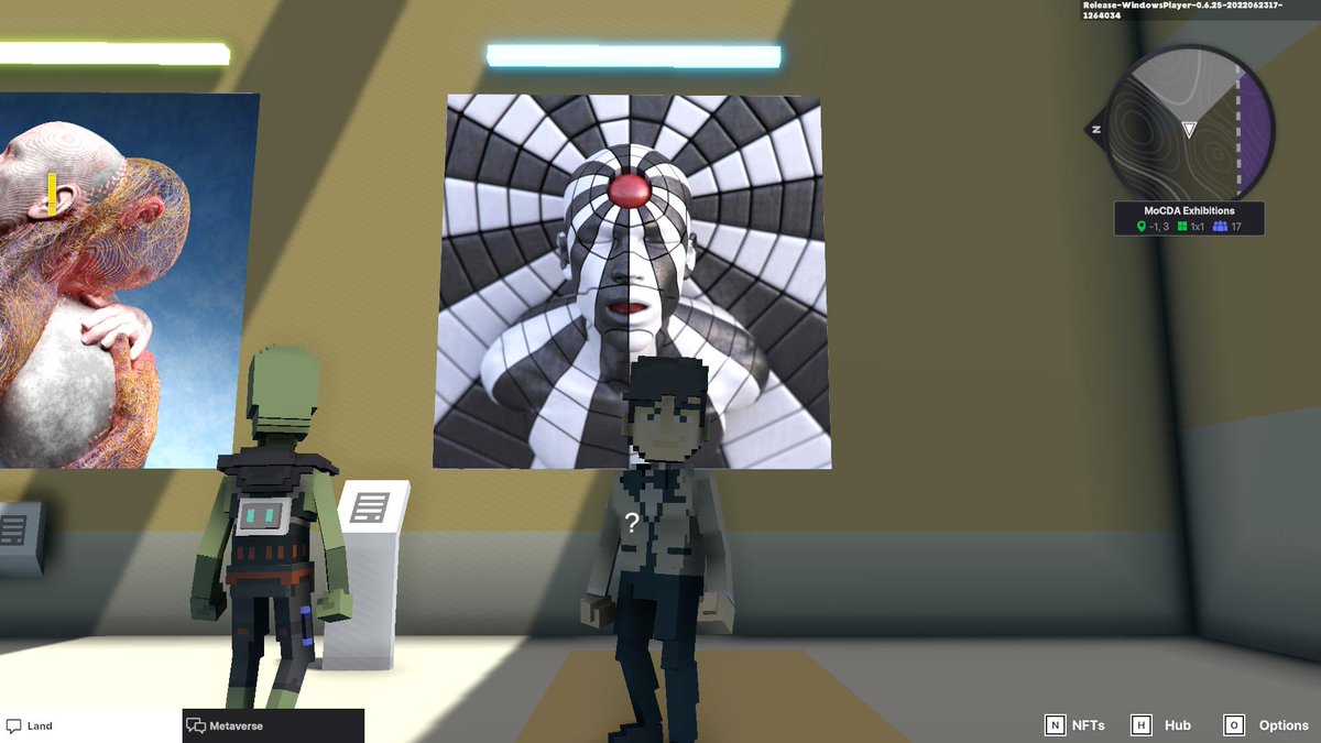langdon_nathan's tweet photo. @TheSandboxGame @MOCDA_ I just participated in the #TheSandbox weekly contest for a chance to win 200 mSAND! Here is my favorite piece from the ‘Impossible Worlds’ exhibition, check out my screenshot below!
👇 https://t.co/dZLoNl1gyk