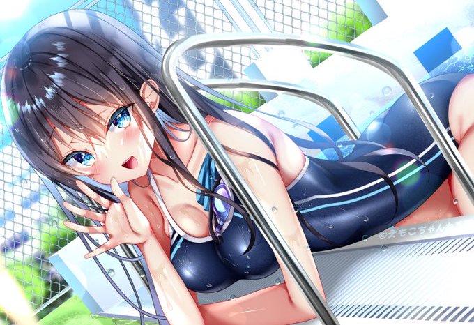 こっちおいでよ…♡
プール開きの彼女 