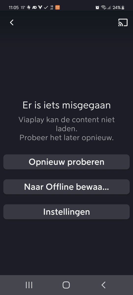 Ik ben er inmiddels achter dat @viaplaysportnl via de app een drama is. Inloggen via de browser geeft bij mij geen probleem. 
<a href="/Max33Verstappen/">Max Verstappen</a> 
#RedBullRing 
#viaplayf1