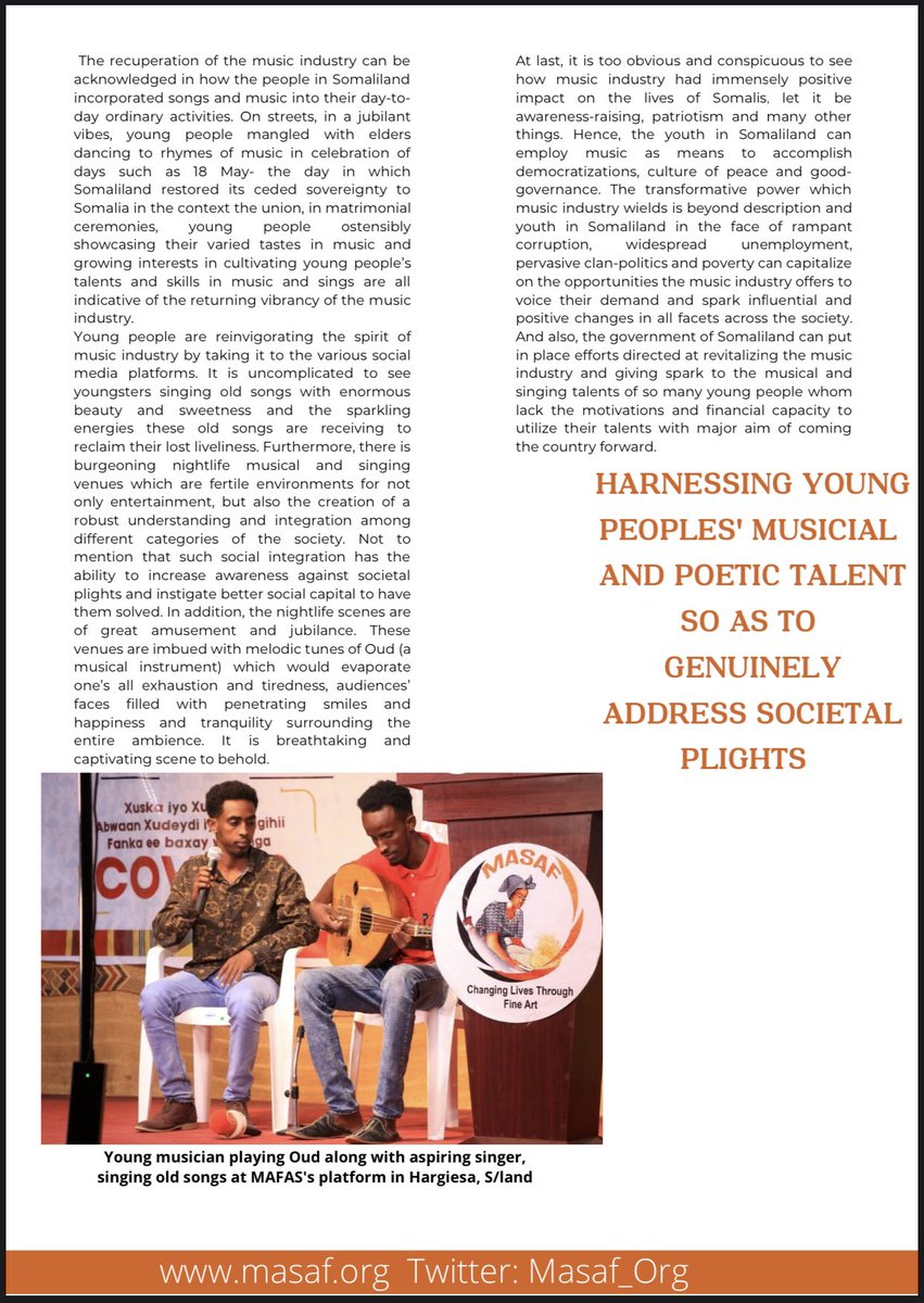 Masaf_org's tweet photo. The Vibrancy of #Somali #Music Industry in 1970s is Resurrecting: Youth are reviving the Long Lost Vitality of Somali Music Industry. #Song #Singer #MASAFPlatform #MASAF #Beat https://t.co/bvAIoHbCGs