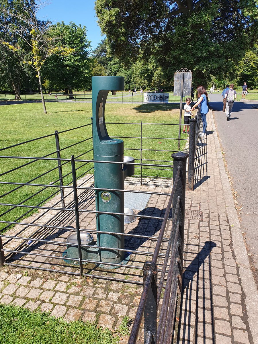 Exactly what the doctor ordered on a hot day in Saint Anne's Park in Dublin, thanks @DubCityCouncil #refillnotlandfill