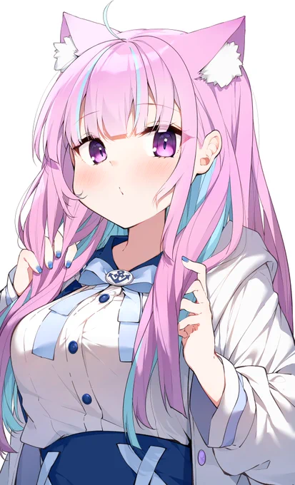 髪下ろしあくあちゃん. #あくあーと 