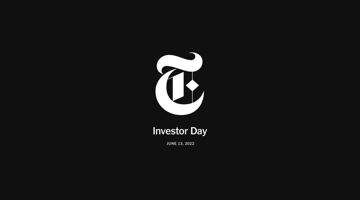 The <a href="/nytimes/">The New York Times</a> recent investor deck is a fascinating read with great insights on trends in journalism, product &amp; digital ads. 

Shows a really clear strategy and approach to sustainable growth, focused on subscriptions &amp; smart acquisitions.

Key takeaways ⬇️⬇️⬇️