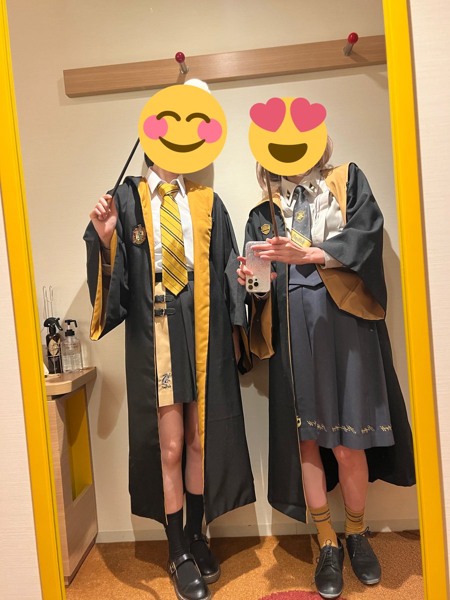 USJ版ローブとイギリスハリーポッターショップ版ローブ比較！同じ身長
