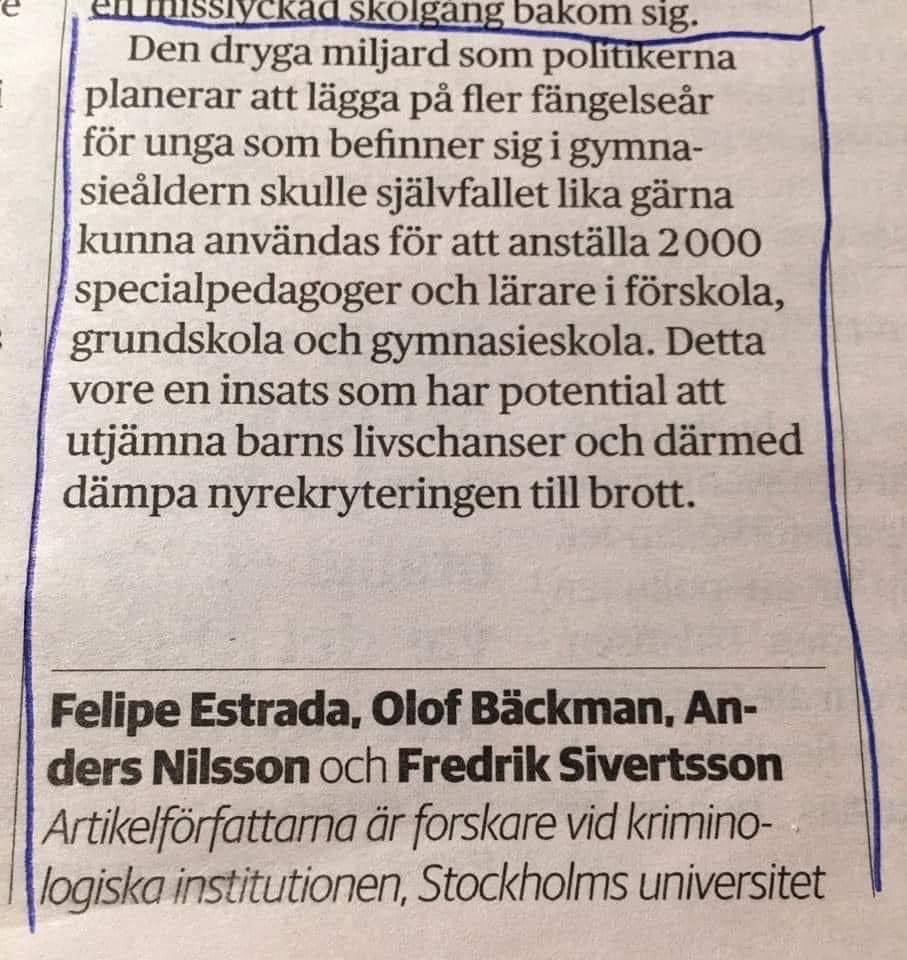 Vad vi skulle kunna göra i stället. Men det är ju inte lika populistiskt. #pol