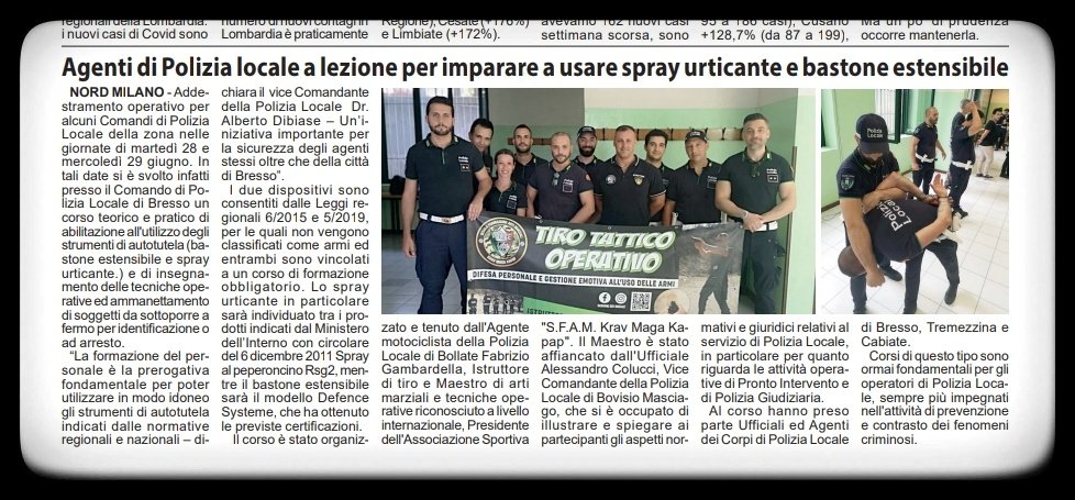 FabrizioGerax's tweet photo. Questi strumenti, adottati esclusivamente come mezzo di autodifesa,
La Polizia Locale cambia volto a Bresso, gli agenti in servizio presso il comando dell’Hinterland di Milano.
M° Fabrizio Gambardella – Istruttore di Polizia Locale riconosciuto da Regione Lombardia https://t.co/kfSC5cGDme