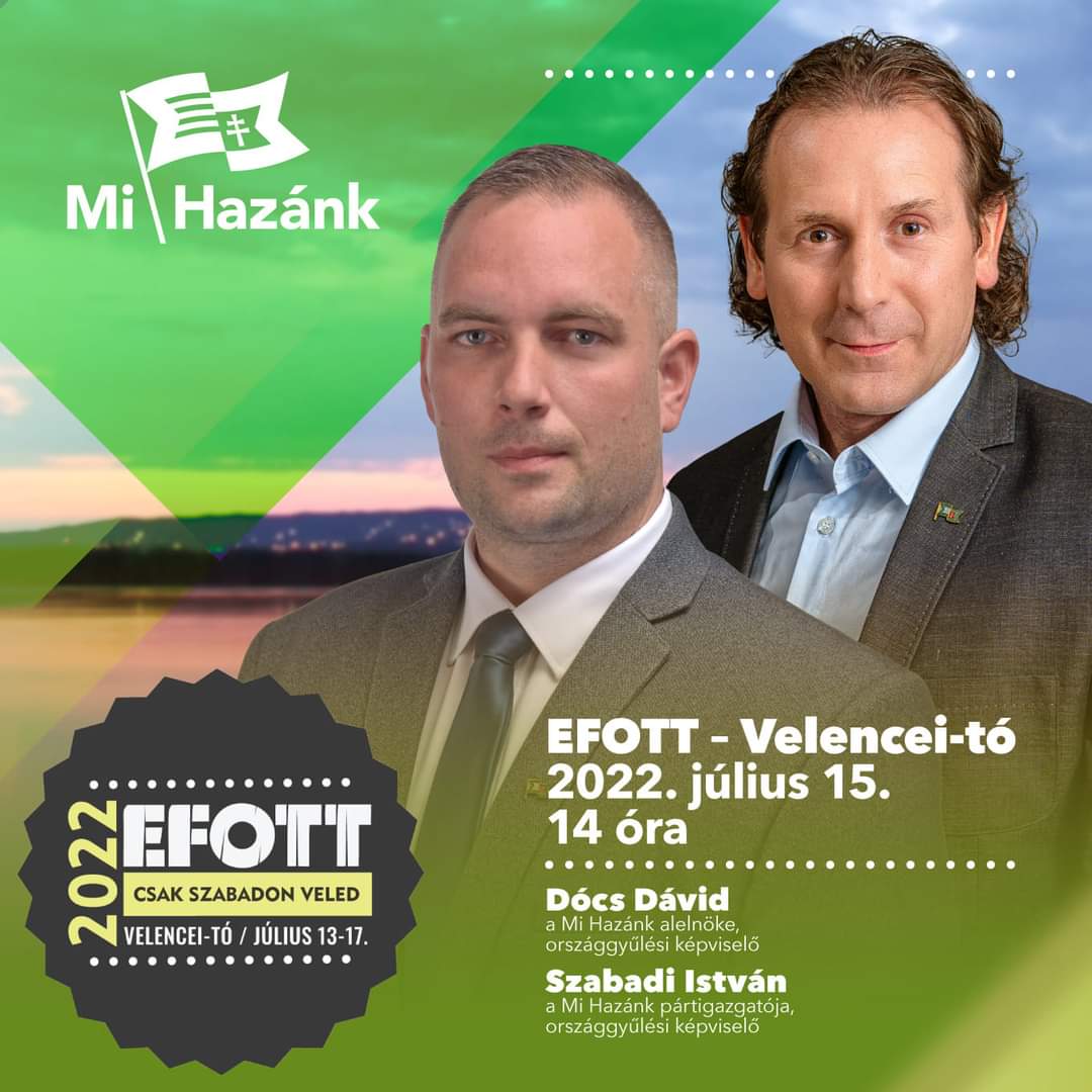docsdavid_'s tweet photo. A fiatalok hazánk jövőjének zálogai, így kiemelt figyelmet kell fordítanunk rájuk!
Jövő héten találkozzunk az EFOTT-on!
#dócsdávid #mihazánk #mihazánkmozgalom #szabadiistván #efott #fesztivál #találkozó #magyarország https://t.co/9HYBtCKc66