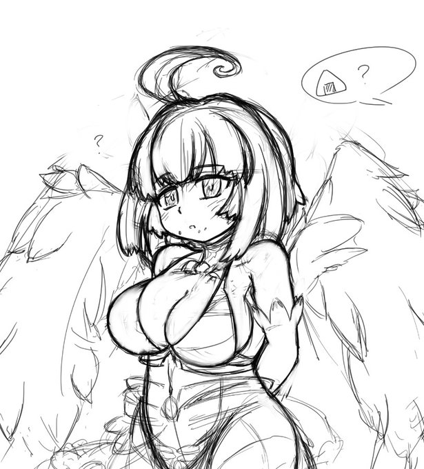 依頼のドミニオンのラフ。
何年ぶりだろうこの子描くの。 