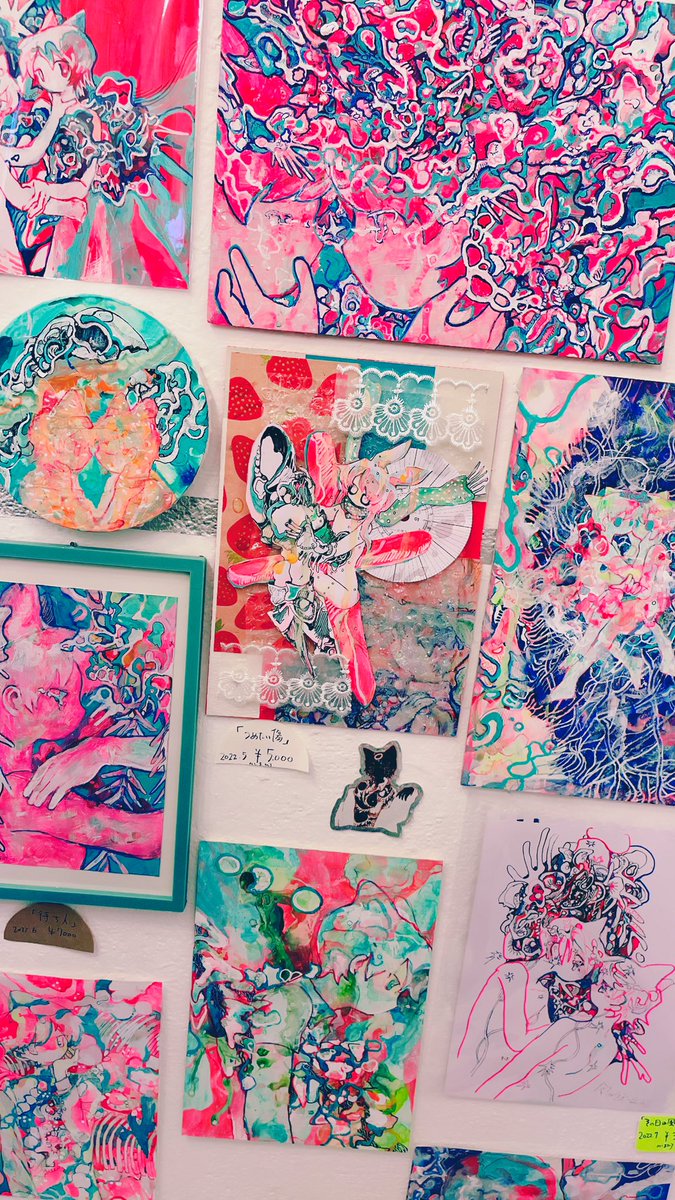#迎え火のようす
お越しくださり、ありがとうございました🐠良い夏になりますように…

来週中にBOOTHで販売していた作品を追加します🖼 
