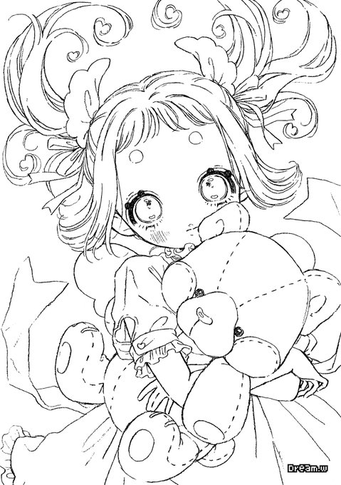 塗り絵してもいいよ〜😚 