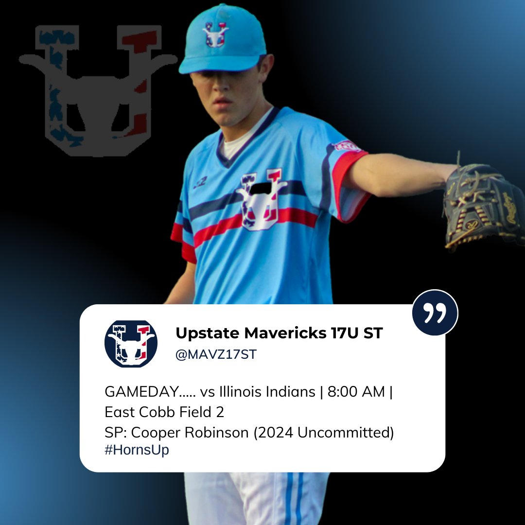 Gameday👀👀👀 WWBA 17U <a href="/CoopRob11/">Cooper Robinson</a> 

#HornsUp 🤘🏽 <a href="/UpstateMavz/">Upstate Mavericks</a>