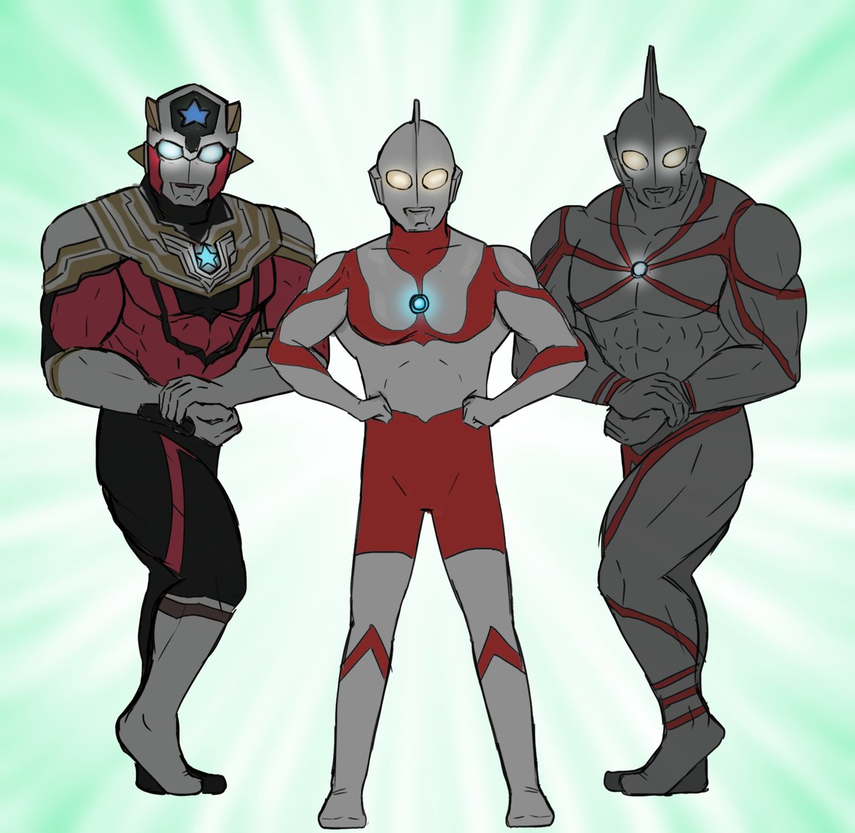 #ウルトラマンの日
なので今まで描いたウルトラマンの絵。 