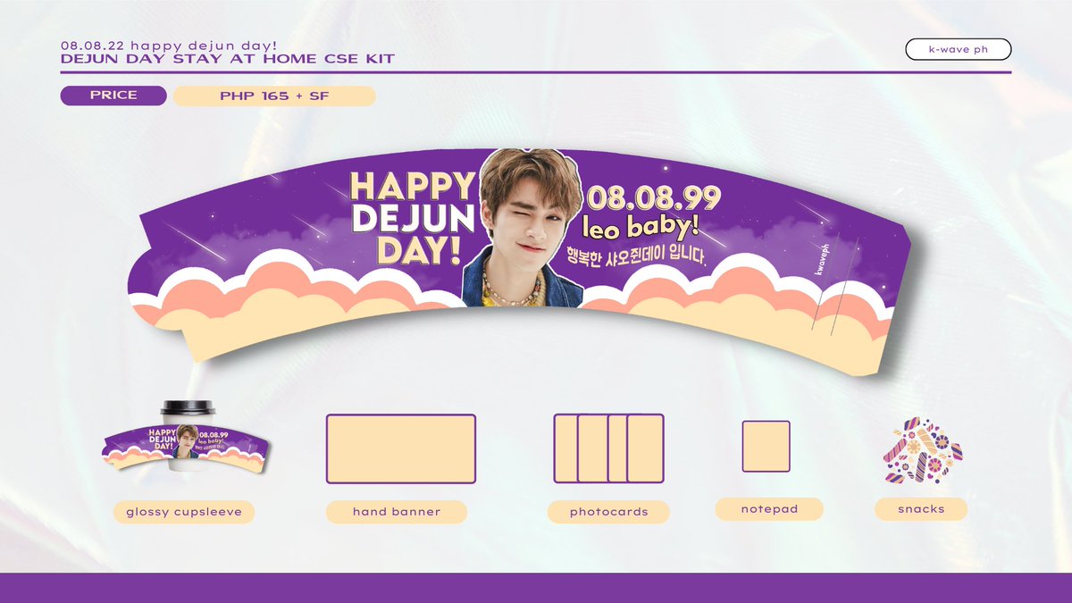 kwavestudio's tweet photo. [ HELP RT ] wts/lfb ph 🛒
꒰Pre-order: NCT Leo babies kit!꒱

💸Price: ₱ 165 ea+ SF 
📅DOO/DOP: July 23, 2022
🧵Production: 1-7 days
🚢ETA: July 28 with delays
💌DM for more questions!

#NCT #WAYV #MARK #XIAOJUN #DEJUN #JAEMIN cupsleeve ph nctzen 
form: https://t.co/VBkLWVPJY2 https://t.co/XXJ9ttPk9k