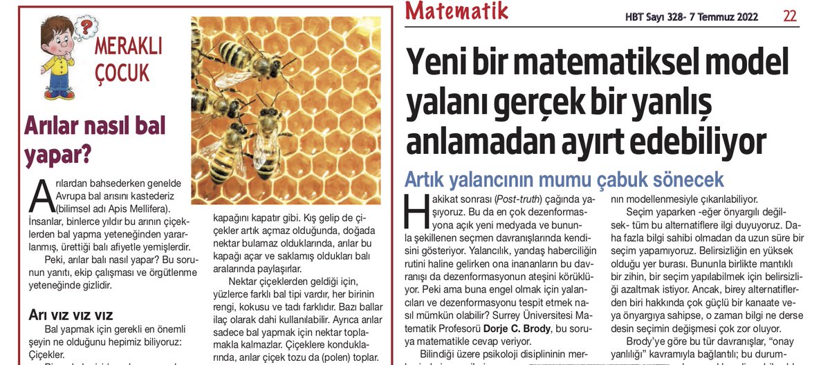 ORHANBURSALI's tweet photo. Doğanın eşgüdüm dengesi bozuldu.. çok önemli! Tanol'un Dijitalem'i müthiş, aylık kült sayfamız,bu ay Dijital Lanet!!! Mutlaka okunmalı! Meraklı Çocuk köşesi izlenmeli! Minik robot deyince ne anlamalıyız, burada!
HBT size bayram ziyafeti olabilir!!! Alalım ve rt'leyelim ltfen https://t.co/4s1gmwlfV0