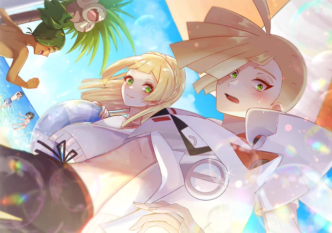 アローラの夏!!⛱✨🫧
#Pokemon #ポケモンイラスト 