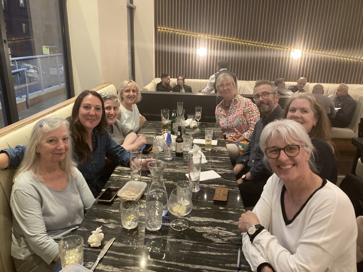issarahbythesea's tweet photo. The @EngSharedFuture conference was a. brilliant and b. meant a night out with the @PlaceCentre gang 🙌 Now to focus on the @womentalkplace Talking Place symposium in September, a veritable who's who of place engagement! https://t.co/isANCHFfJg