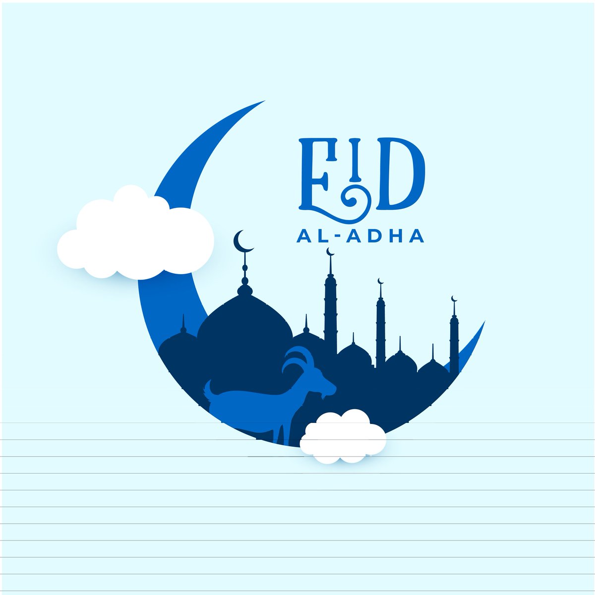 Eid Mubarak ❤️ May Allah accept your sacrifices and reward you generously.

On this special day, have a joyous and fun-filled Eid with your family.