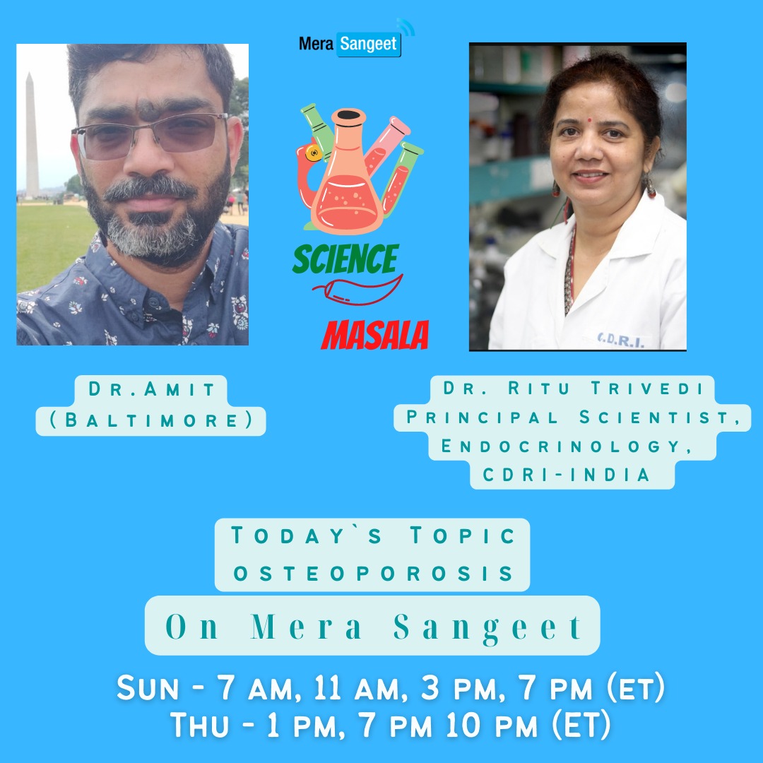 amitveer's tweet photo. Today's topic is #Osteoporosis on #ScienceMasala #BoneHealth #CDRI #WomenHealth @RjSaahil @Ashu_Mangalam @shahibiotech https://t.co/n7X6qQivKA