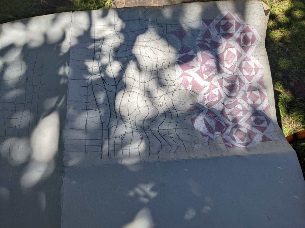 Good day for doing maths in the garden
