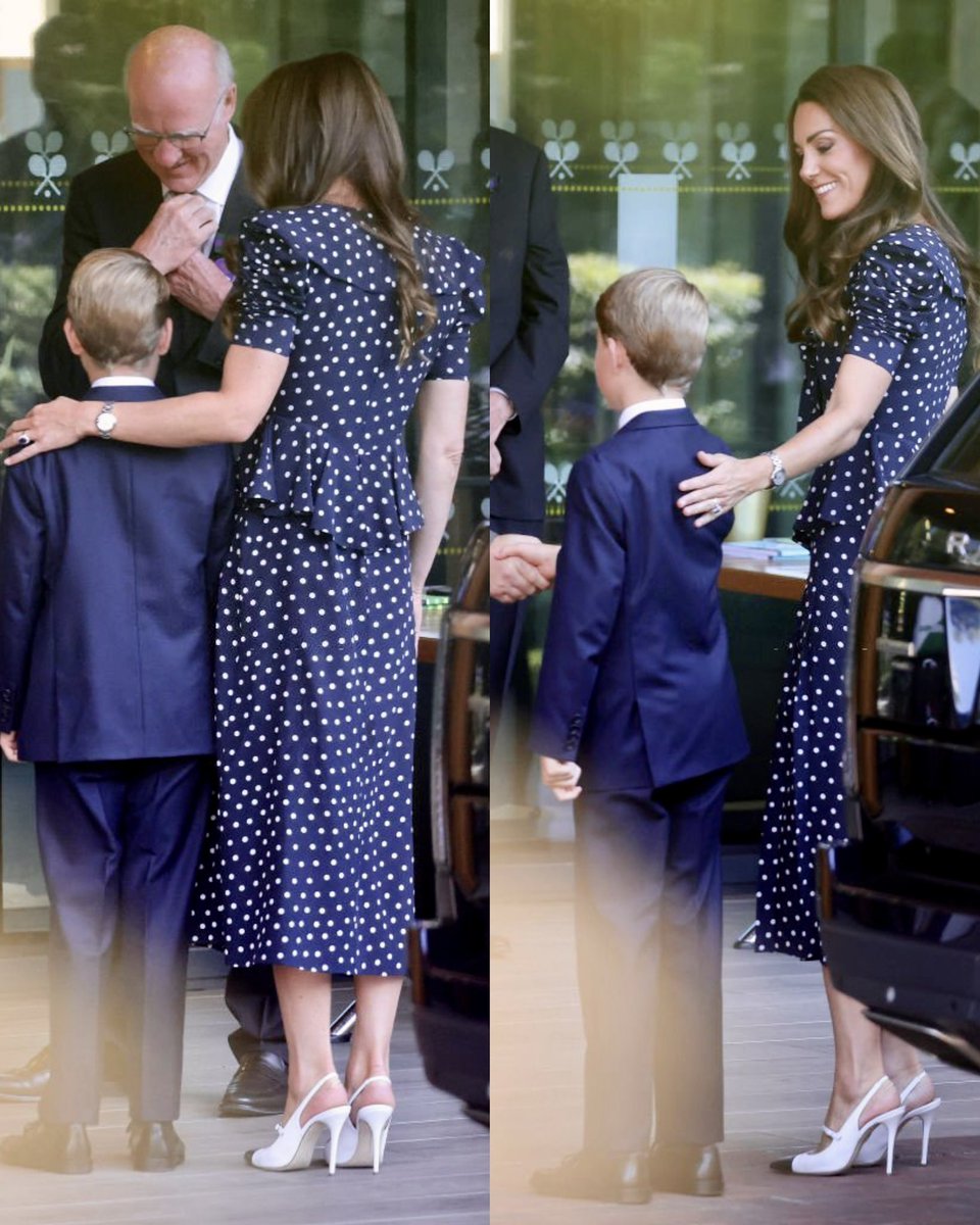 The Duchess of Cambridge being a proud mother as Prince George arrives at #Wimbledon for the first time ever!

Their bond is so sweet🥺