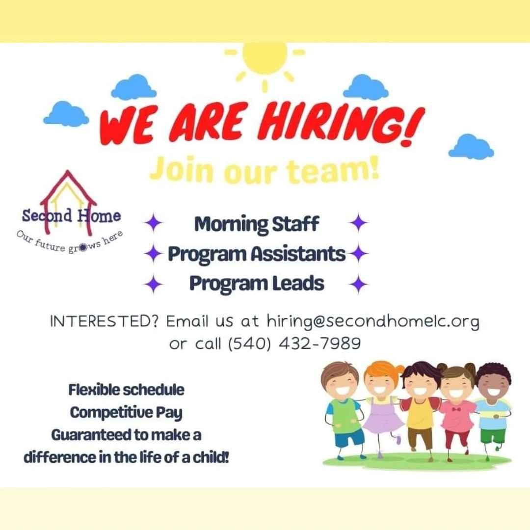 SecondHomeVA's tweet photo. Apply now to start on August 15th. Join our friendly team for a rewarding experience and a great cause! https://t.co/gLdAWVy8JU