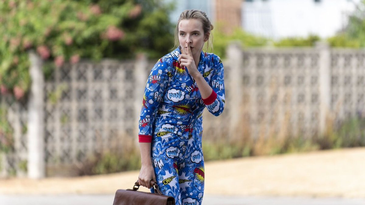 MReview29's tweet photo. @KillingEve matching Villanelles pyjamas from season 2. Good material, comfy 2 piece set. @AmazonUK Brand #Harrybear #pingpop #JodieComer https://t.co/obFZjc9k19