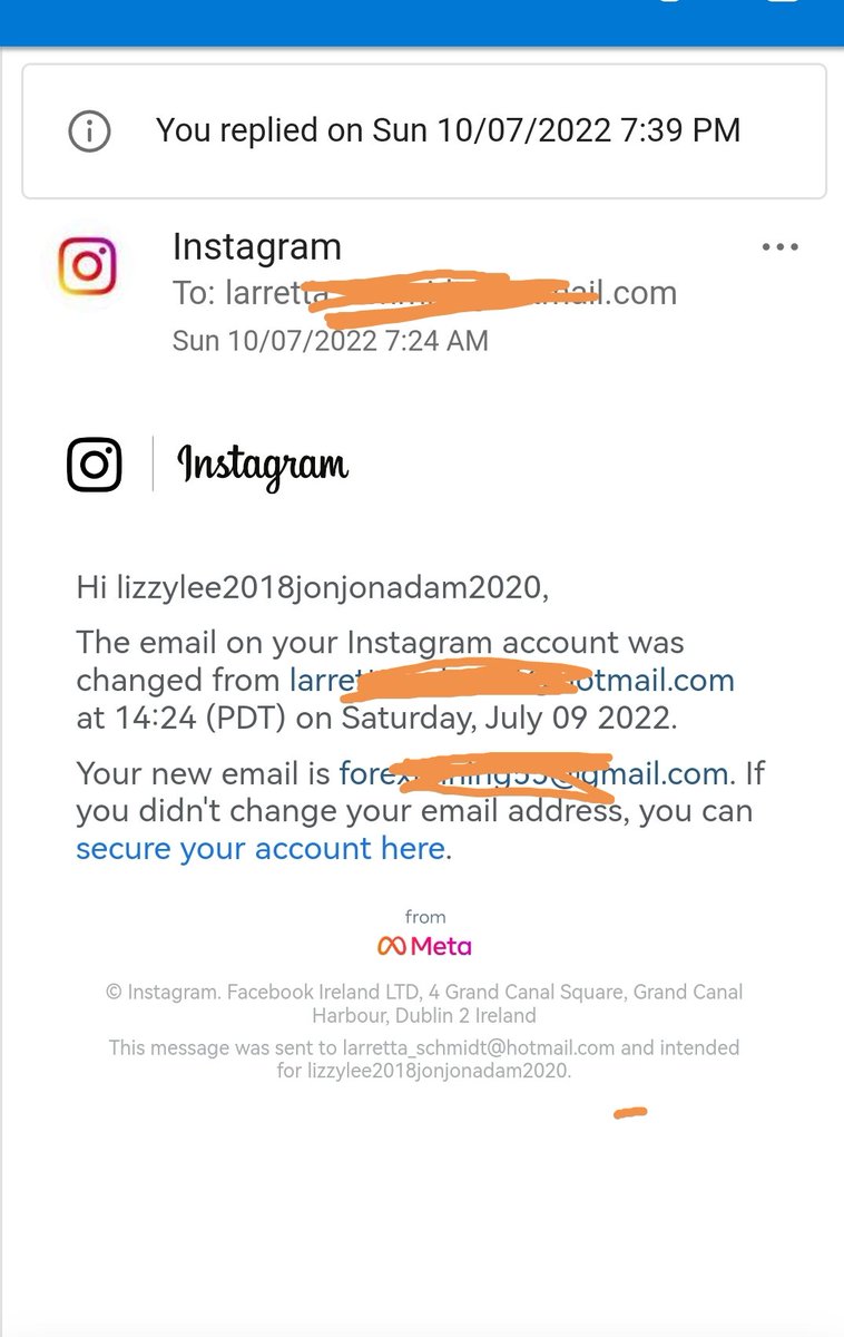 llhardy1's tweet photo. @instagram @BobbiLockyer @instagram
 I have been hack and can't get back in. Your facial recognition didn't pick up myself, my husband or my daughter. As you can see from my emails I don't have the options to "revert this change"
You have allowed a complete strangers to gain access to children's pictures https://t.co/i1EzHMElsl