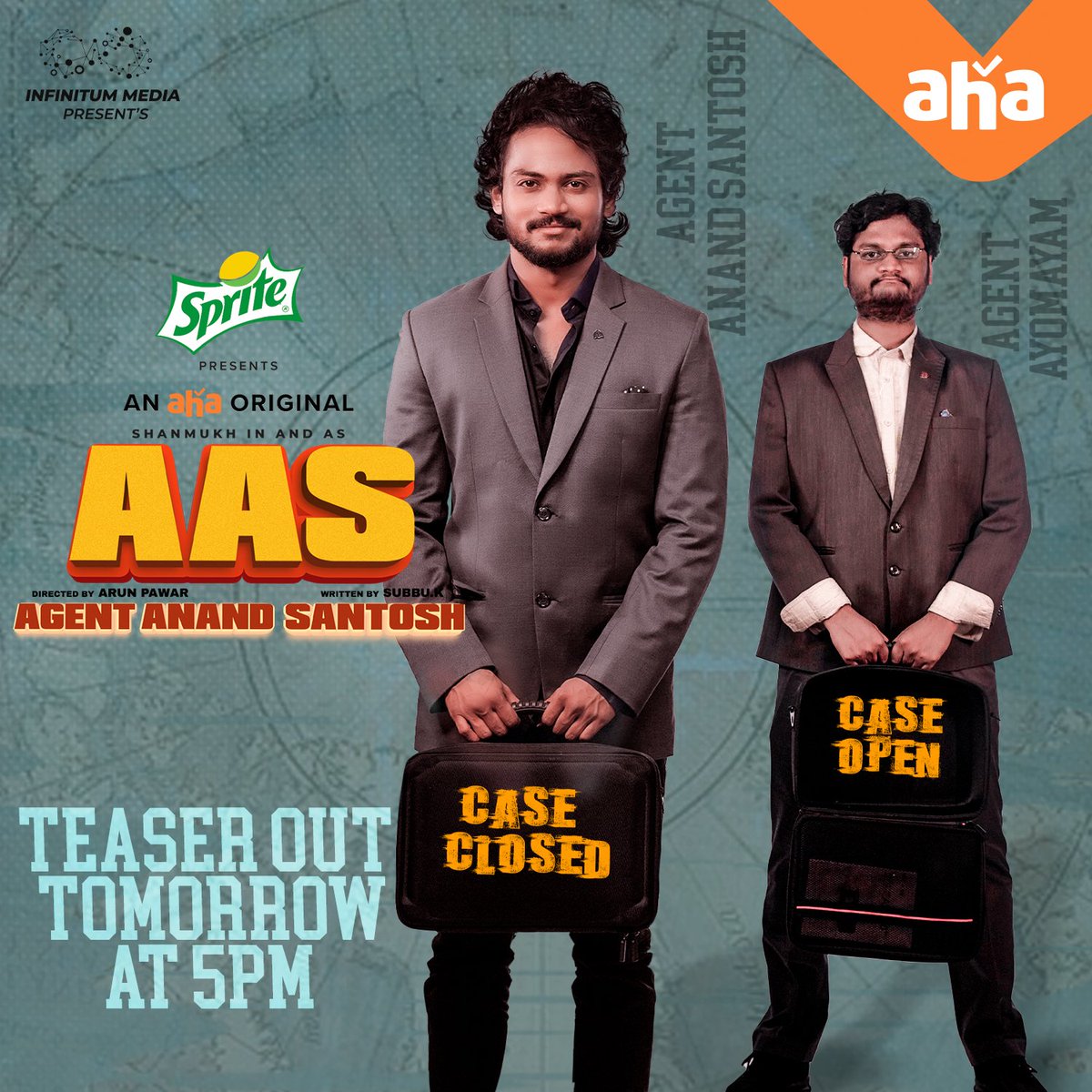 vamsikaka's tweet photo. Ayomayam ayyadu Agent. Agent ayyadu Ayomayam. Veella gola, ga ja dha ba ne. 🤭

Teaser Coming Out Soon!😉
#AASOnAHA 

@ahavideoIN @infinitummediaa @shannu__7 @sprite_india https://t.co/hOW057khak
