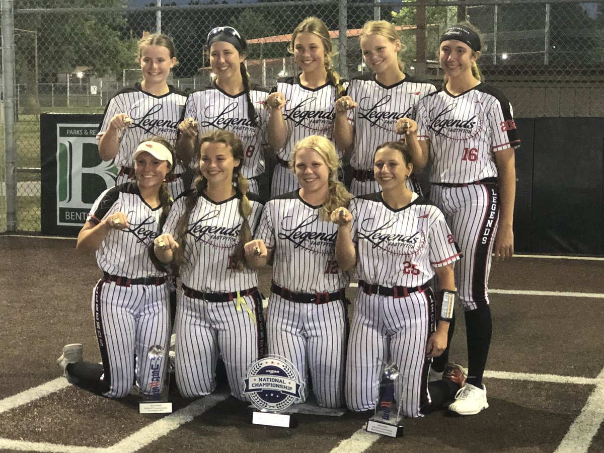 Legends National 18u (@16ulegendsnat) on Twitter photo 18u Open National Champs! Stat leaders were:
▪️<a href="/ChiltonLaney/">Laney Chilton</a> .522 BA (Most Outstanding Offensive Player, MVP 18 Open)
▪️<a href="/emory_bowlin/">Emory Bowlin</a> and <a href="/Callie_Cooper25/">Callie Cooper</a> .412 BA
⭕️ <a href="/emory_bowlin/">Emory Bowlin</a> 22.2 IP 15Ks 1BB 1.0 WHIP 1.56 ERA (Most Outstanding Pitcher 18 Open)
<a href="/LegendsFastpit2/">Legends Fastpitch Organization</a> 18u Open National Champs! Stat leaders were:
▪️<a href="/ChiltonLaney/">Laney Chilton</a> .522 BA (Most Outstanding Offensive Player, MVP 18 Open)
▪️<a href="/emory_bowlin/">Emory Bowlin</a> and <a href="/Callie_Cooper25/">Callie Cooper</a> .412 BA
⭕️ <a href="/emory_bowlin/">Emory Bowlin</a> 22.2 IP 15Ks 1BB 1.0 WHIP 1.56 ERA (Most Outstanding Pitcher 18 Open)
<a href="/LegendsFastpit2/">Legends Fastpitch Organization</a>