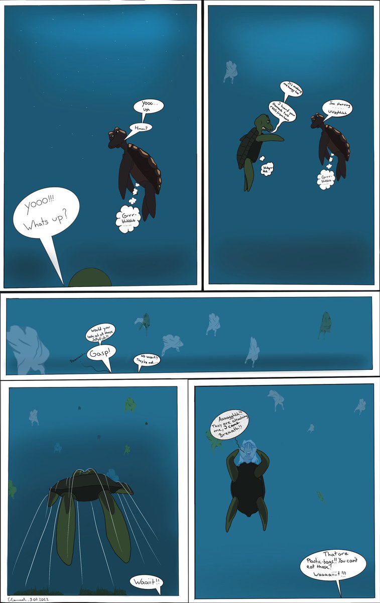 SickTurtlesNFT's tweet photo. What’s up turtles!☀️🐢
Wanted to show you a little something I’ve been working on.
A little comic/cartoon… whatever you wanna call it, in a funny way but with a message and the true stuff that’s happening inside our oceans❗️🌊
I hope you like it💚 https://t.co/Qr2nKxCn0W