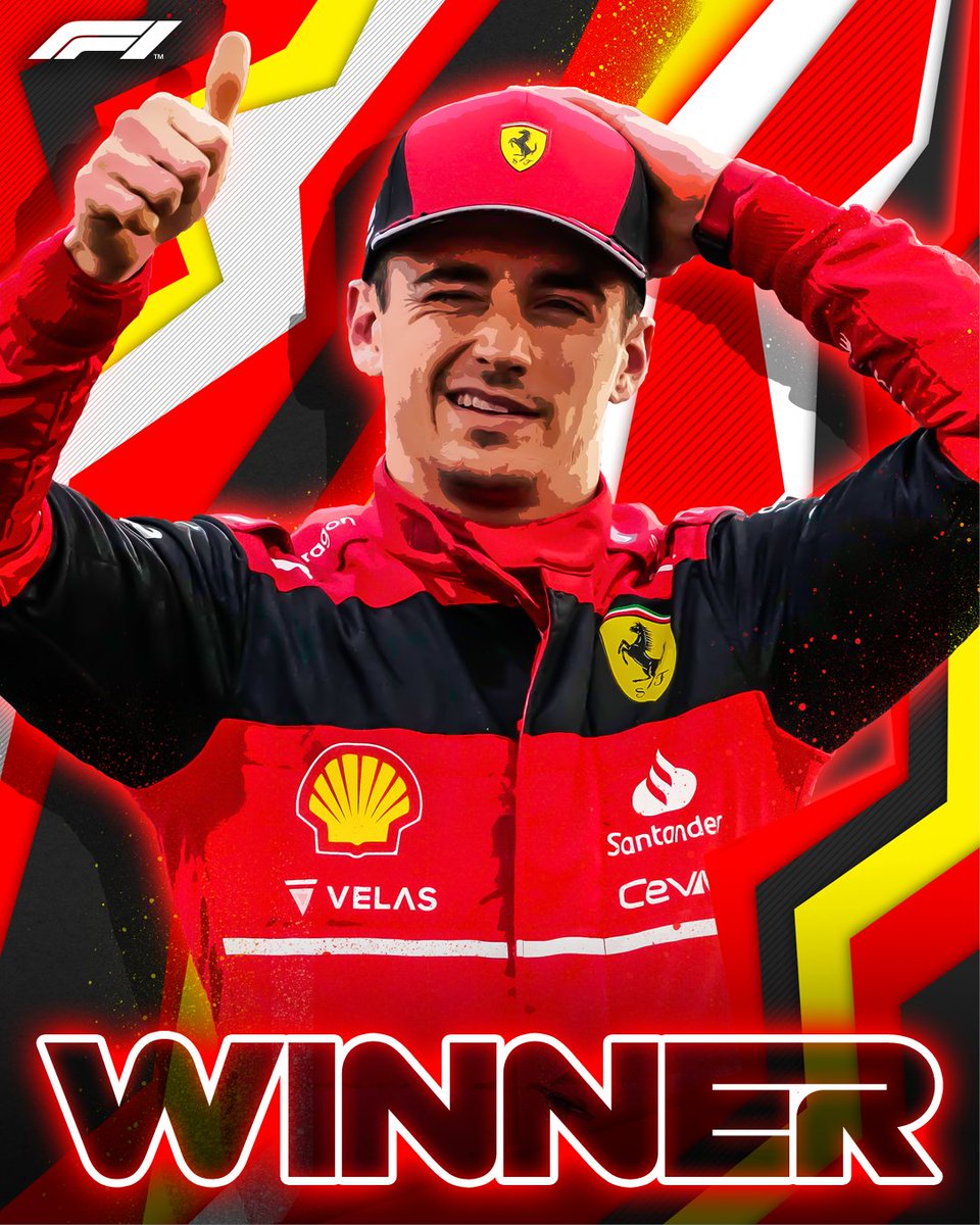 NaCzterech's tweet photo. Nareszcie! Charles Leclerc wygrywa wyścig pierwszy raz od GP Australii! Mimo problemów z samochodem dowiózł to. Za nim Max Verstappen i Lewis Hamilton. Szkoda dubletu Ferrari, bo byłoby ciekawiej w klasyfikacji.
#elevenf1 #F1PL #AustrianGP https://t.co/orf1viBD8x
