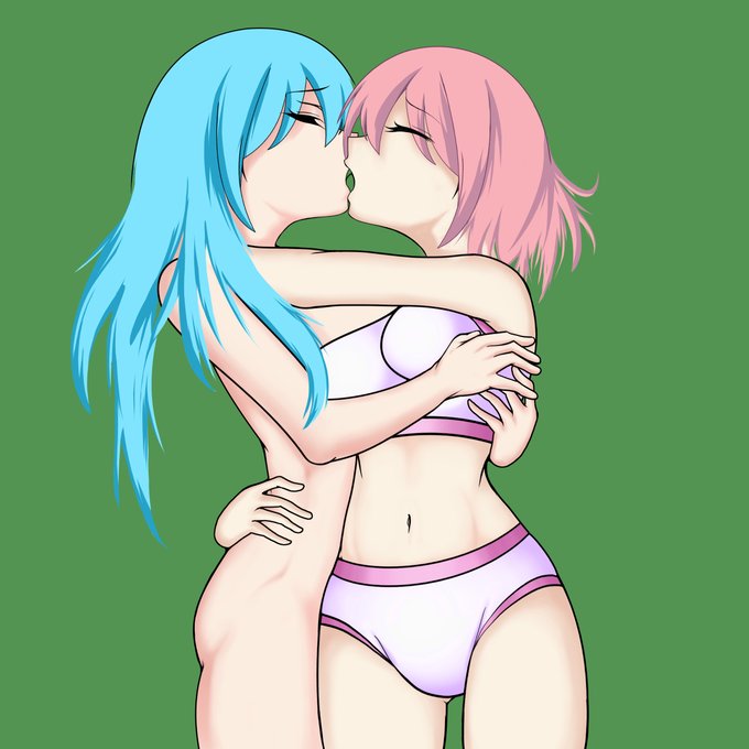 載せれるネタがないので未完成ですが
次の投稿予定のイラストです…
レズキスにする予定…❤️ 