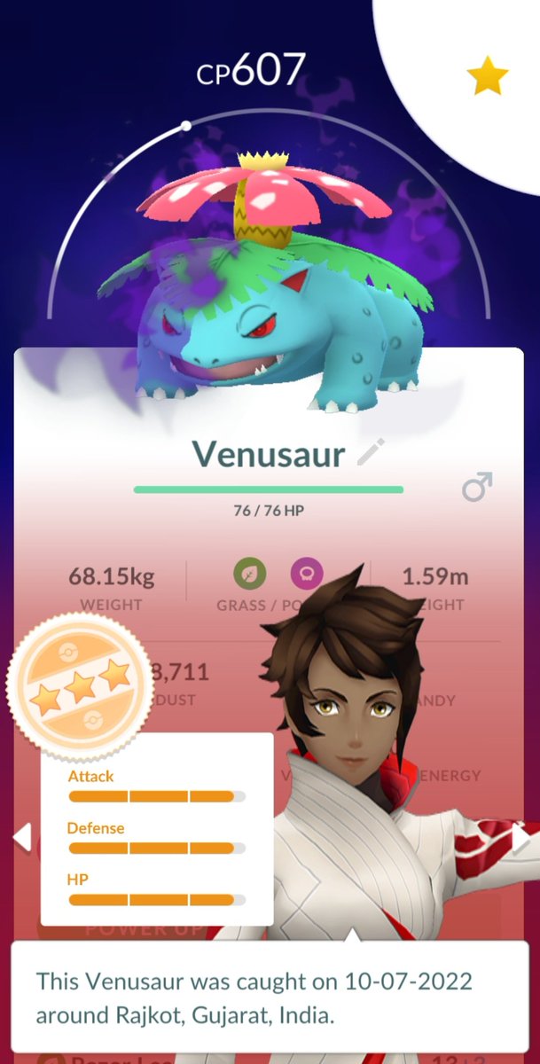 professsorR10's tweet photo. Definately Purifying Venusaur if I don't get another with 80%+ IV in Next 3 months but not sure what to do with makuhita... Should i purify or not ? https://t.co/wGPVyywNDL