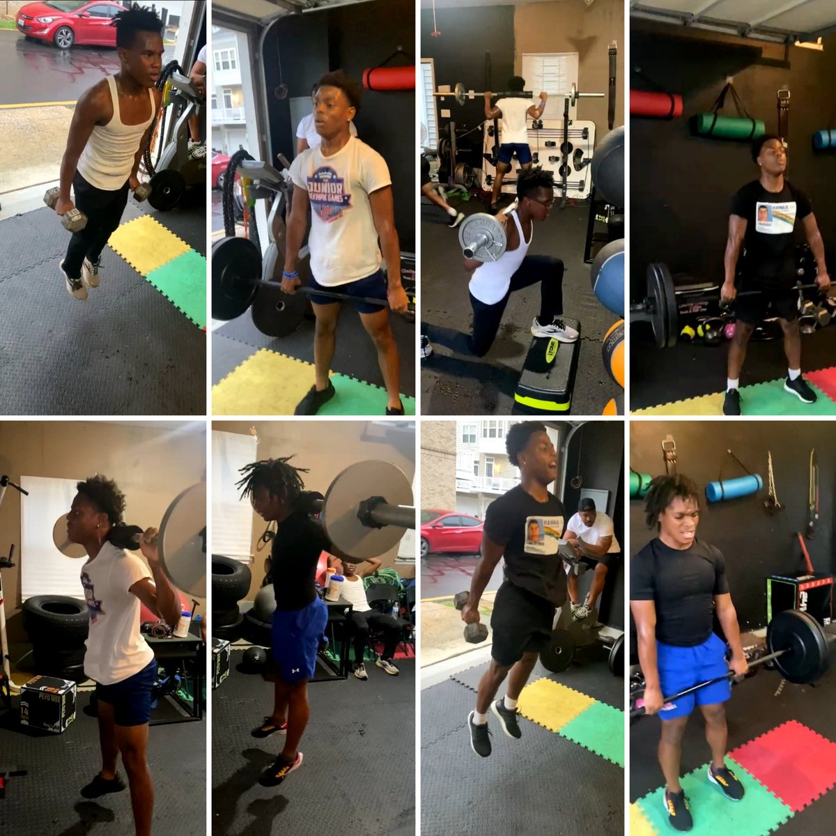 CharlesCtyElite's tweet photo. The War Room is so busy, I can't keep up!! Way to work fellas!!
#WorkOnWorkOnWork🏋🏾♂️
#JordanRutledge
#DariusHarrellDeMatha25
#AndrewNewmanDeMatha25
#BrandonNewmanDeMatha25
#CharlesCountyEliteProducts💙💛 https://t.co/wzhpgFdSil