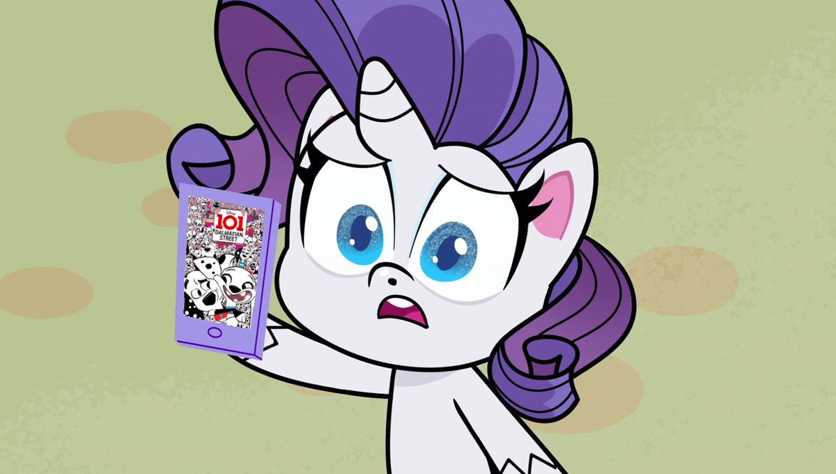 NativeBrony_91's tweet photo. #Brony #Bronies #MyLittlePonyFriendshipisMagic #MyLittlePonyPonyLife #MyLittlePonyFiM #MyLittlePony #PonyLife #MLPFiM #MLPPL #MLP #FiM #MLPFandom #101DalmatianStreet #101Dalmatians #101DS
looks like chibi Rarity is nervous to show her friends that she has 101DS wallpaper https://t.co/Q7Hnh4trOu